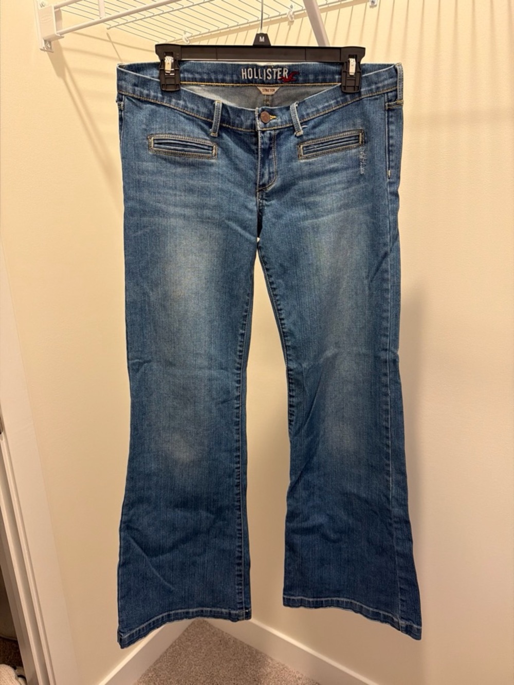 Hollister Vintage Women's Blue Bootcut Jeans